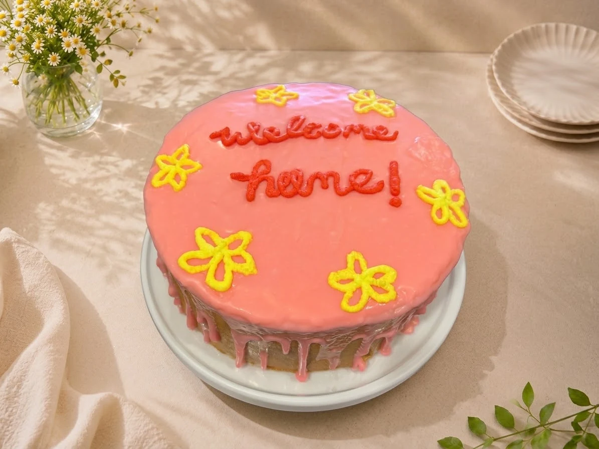Movie theme chocolate glaze chiffon cake